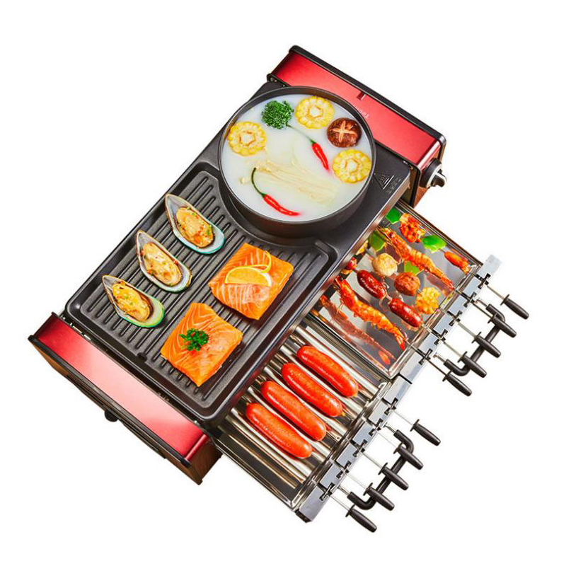 Camping Cooking Hot Plate - 가정용 논스틱 바베큐 기계 전기 그릴