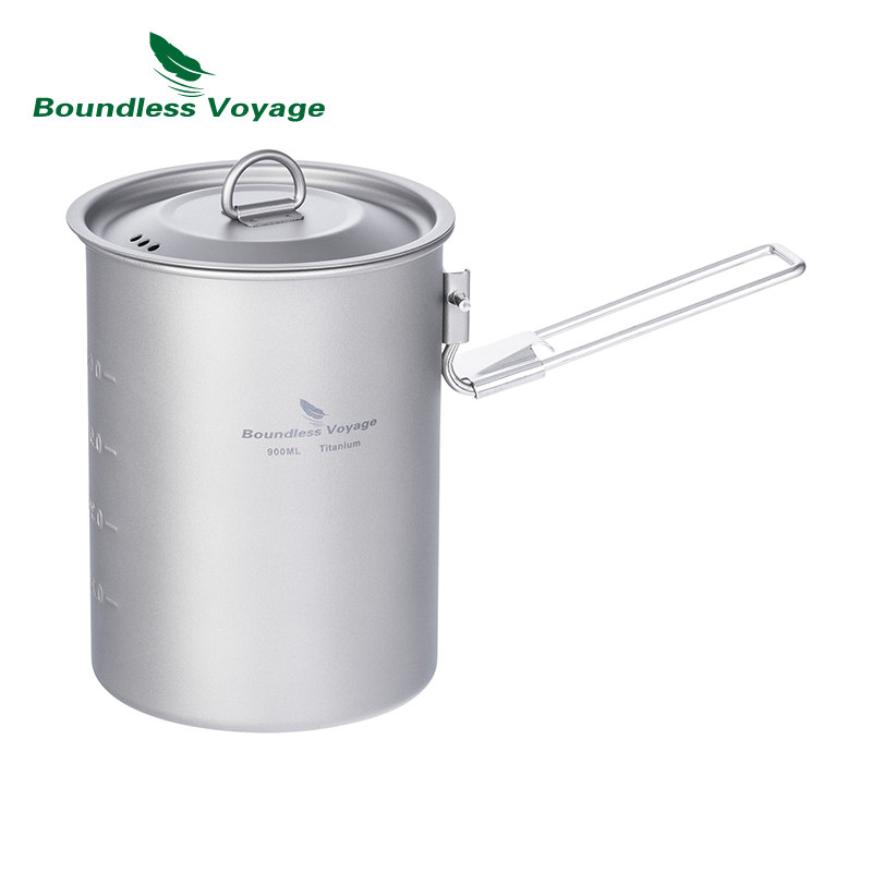 Camping Cooking Mesh - 무한 항해 900ml 티타늄 냄비 컵