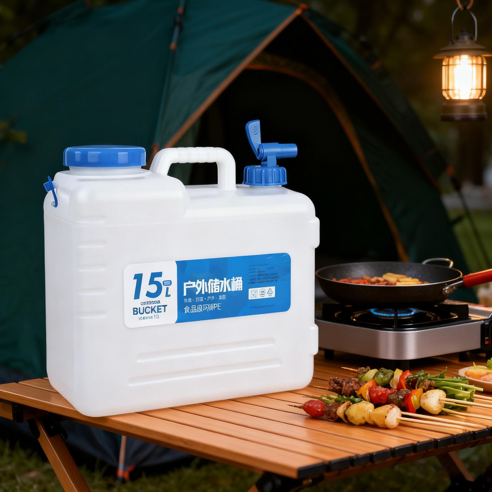15L 식수통 저장용기, 스피곳과 손잡이가 있는 순수  - Camping Cooking And Drinking 리뷰 및 가격