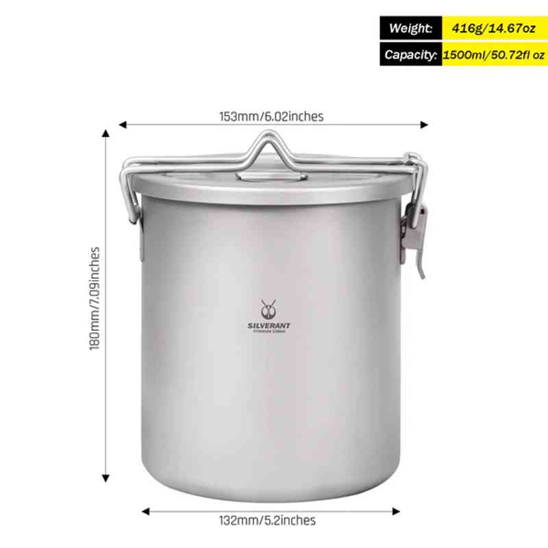 Silverant 캠핑 티타늄 냄비 초경량 쌀 수프 밥 - Camping Cooking Mesh 리뷰 및 가격