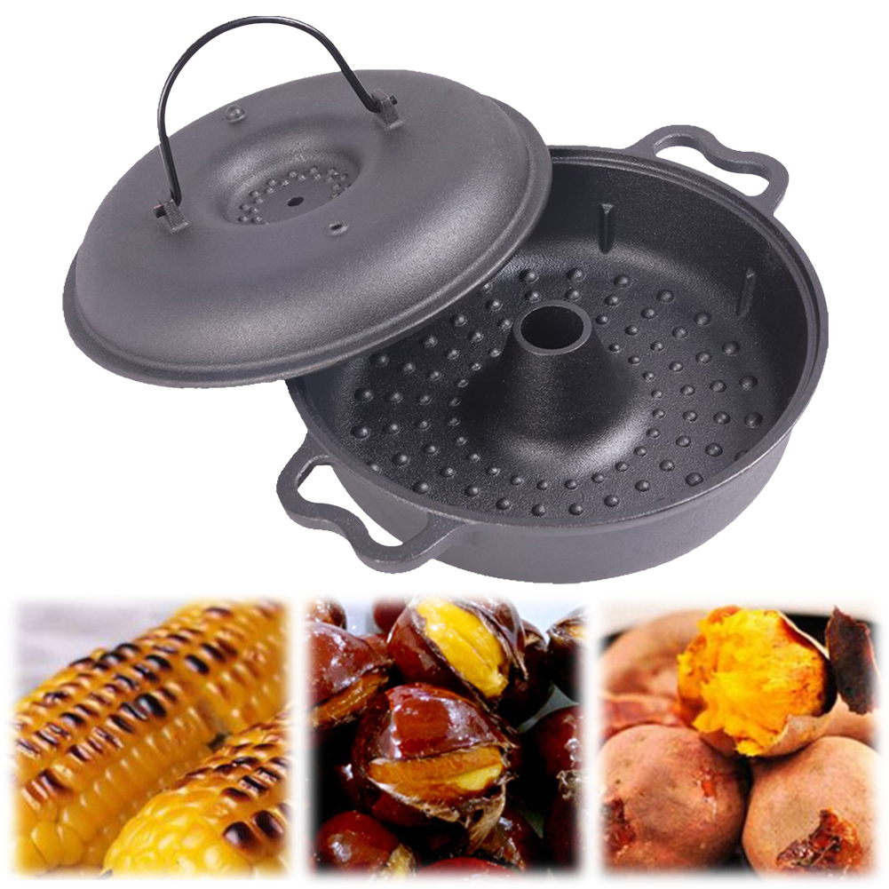 28cm 무쇠 고구마 냄비(뚜껑 포함), 캠핑용/마당용 - Camping Cooking Vegetables 리뷰 및 가격