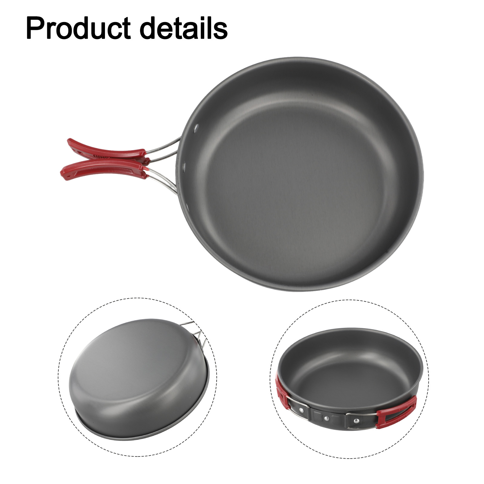 캠핑 요리 레드 핸들 접이식 핸들 팬 캠핑 프라이팬 1 - Camping Cooking Materials 리뷰 및 가격