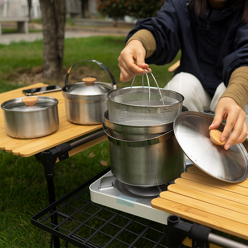 NOBANA 최신 야외 스테인레스 스틸 냄비 세트 캠핑 - Camping Cooking Mesh 리뷰 및 가격