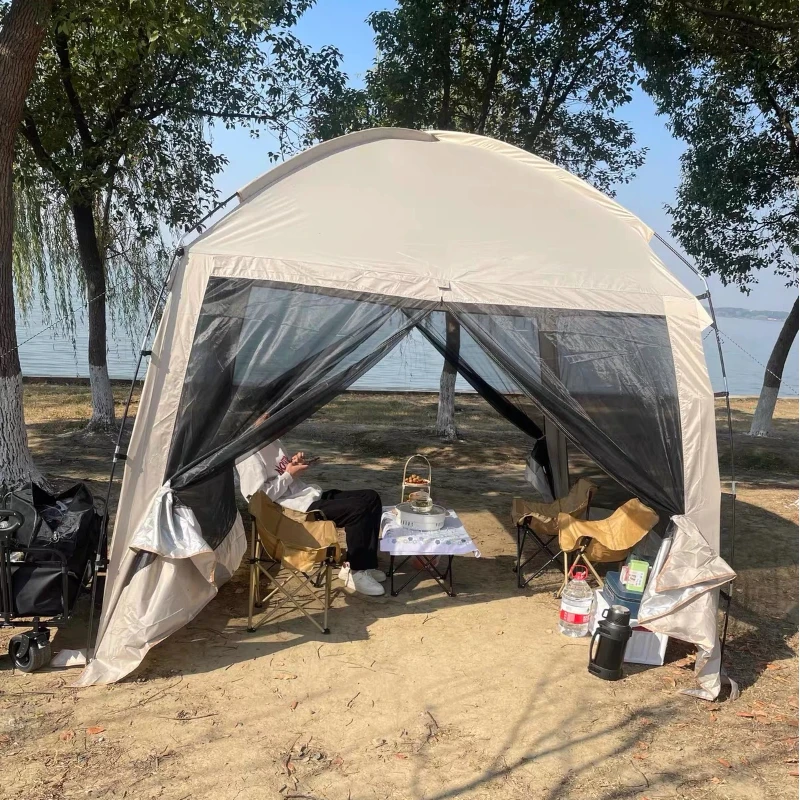 야외용 차양 캠핑 텐트, 방풍 방수 UPF50+ 자외선 - Camping Cooking Canopy 리뷰 및 가격