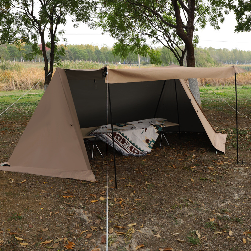 캠핑 야외용 더블 피크 캐노피 실버 어닝 피크 캠핑 쿠 - Camping Cooking Canopy 리뷰 및 가격