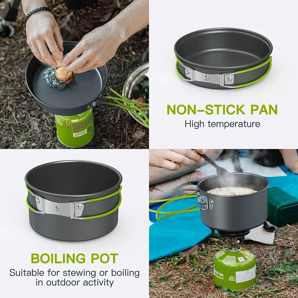 야외 요리 캠핑용품 세트 (2~3인용) 4종 하드 알루 - Camping Cooking Materials 리뷰 및 가격