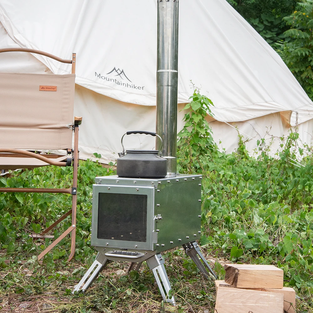 최신 휴대용 야외 접이식 캠핑용 나무 난로 텐트 스토브 - Camping Cooking Materials 리뷰 및 가격