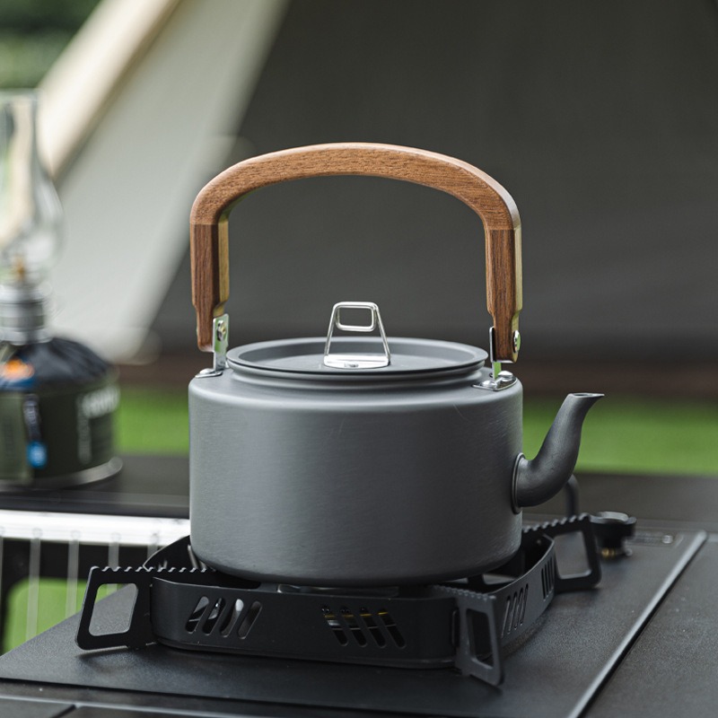 1.2L 경량 알루미늄 합금 캠핑 주전자 나무 손잡이  - Camping Cooking Mesh 리뷰 및 가격