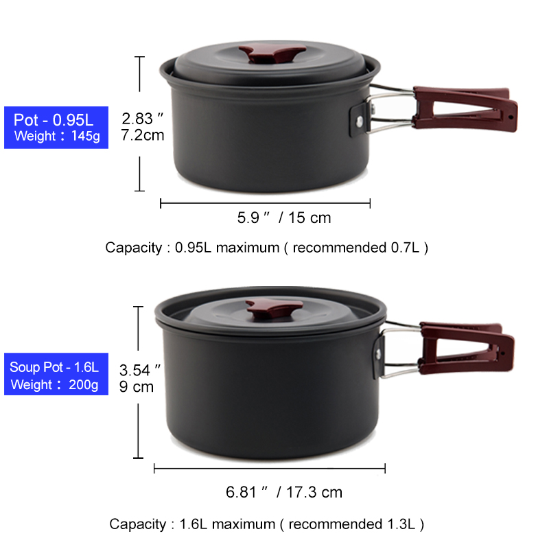 Widesea 캠핑 조리기구 세트 야외 냄비 식기 키트 - Camping Cooking And Dining Set 리뷰 및 가격