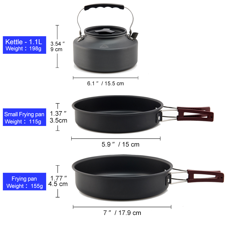 Widesea 캠핑 조리기구 세트 야외 냄비 식기 키트 - Camping Cooking And Dining Set 리뷰 및 가격