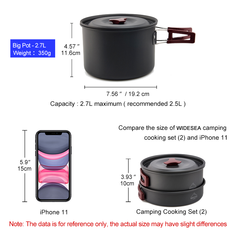 Widesea 캠핑 조리기구 세트 야외 냄비 식기 키트 - Camping Cooking And Dining Set 리뷰 및 가격