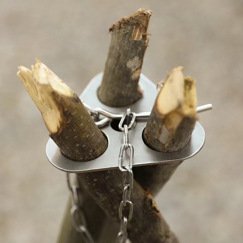 1pc 캠핑 삼각대 철제 소재 야외 요리용 헤비 듀티  - Camping Cooking Materials 리뷰 및 가격